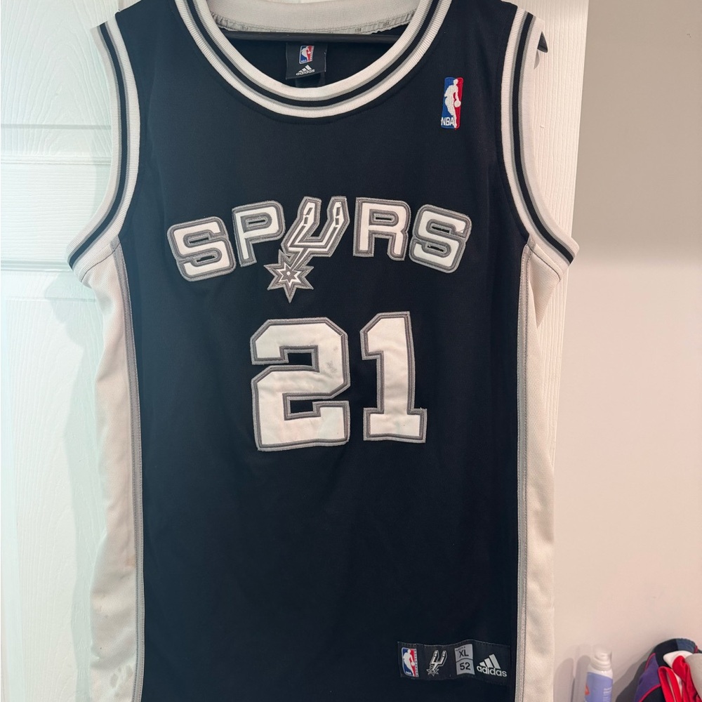 Tim Duncan Spurs Basketball Jersey